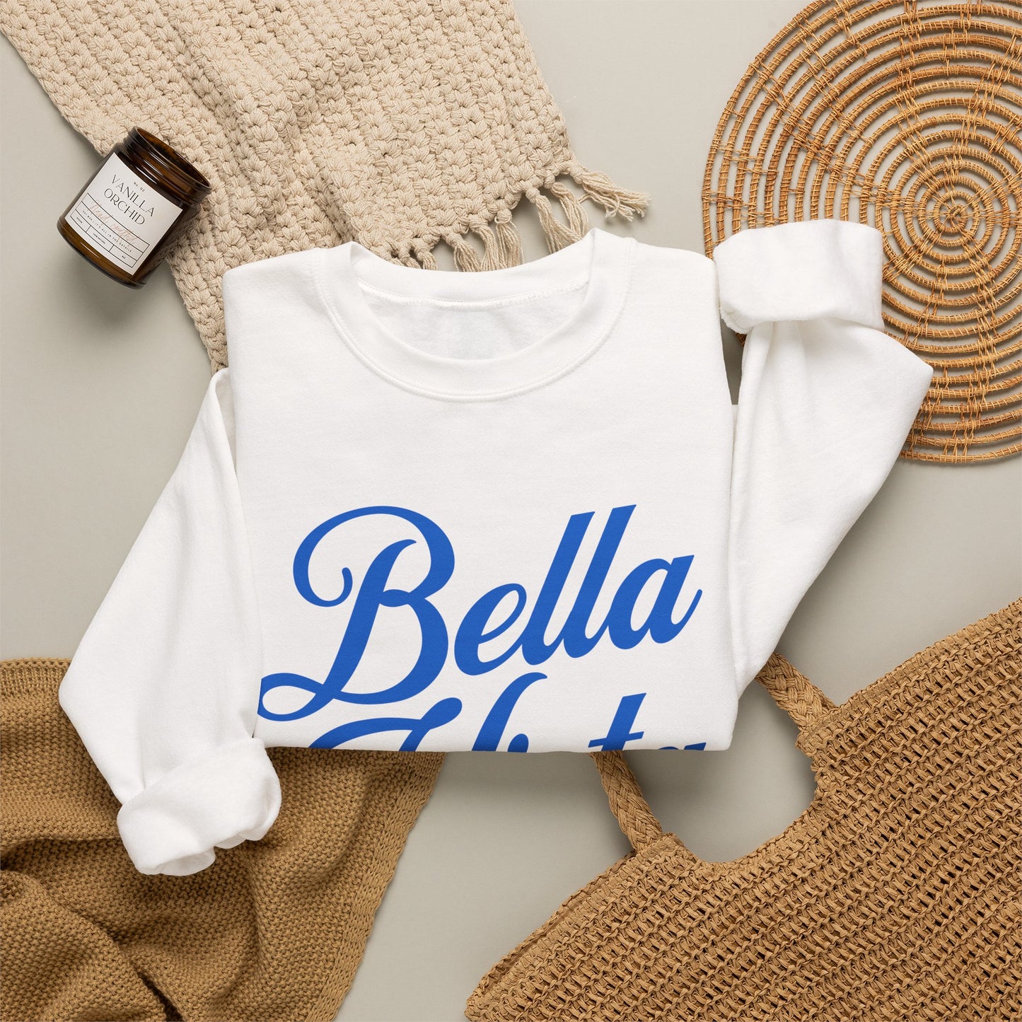 Bella Vista Blue Crewneck Sweatshirt
