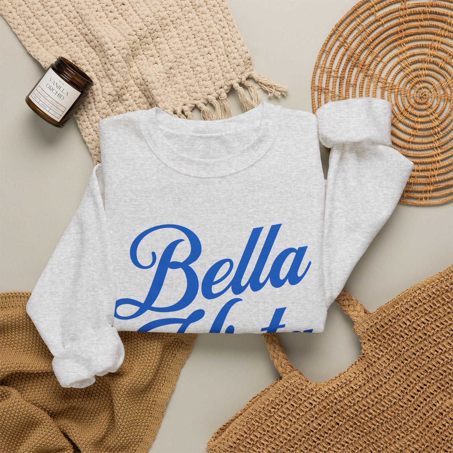Bella Vista Blue Crewneck Sweatshirt